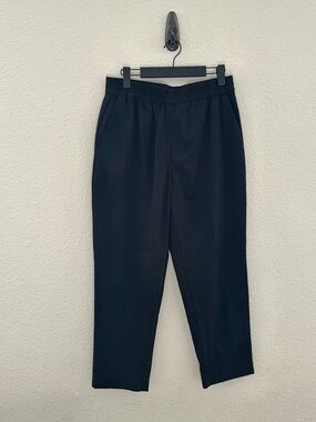 Everlane The Italian Goweave Wool Easy Pant Tapered Pants Women 6 Black